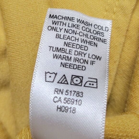 NWOT Maurices Yellow Medium Butter Soft Casual Relaxed Hooded Boho Chic Blouse - Picture 10 of 10